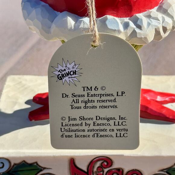 Jim Shore Grinch “Nice” "Naughty" Staute Dr. Seuss Santa Ornament Christmas NEW - Picture 2 of 10